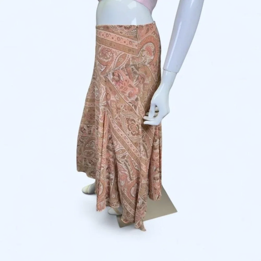 Y2K Paisley Handkerchief Hem‎ Skirt – Bandolino